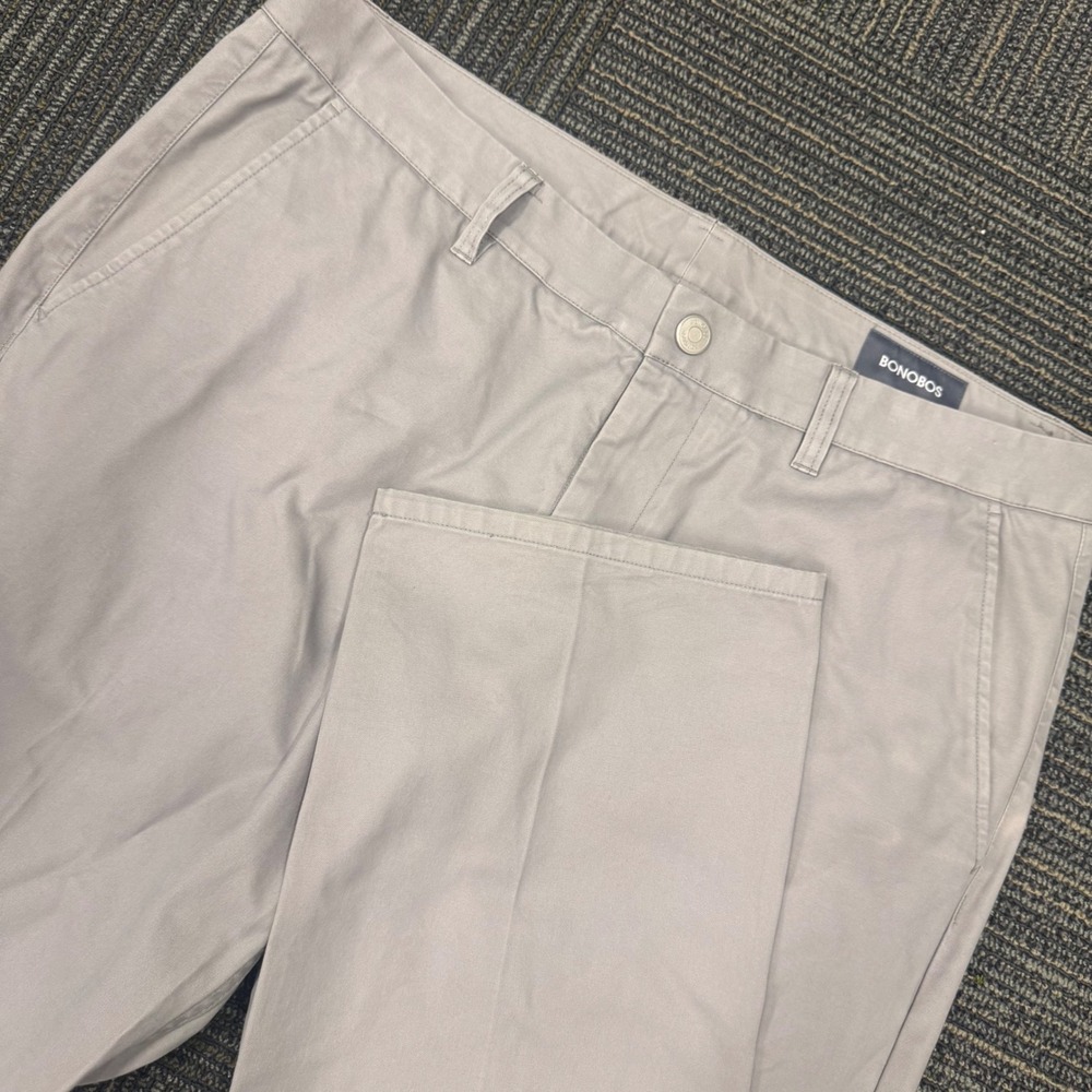 Bonobos Chino Pants Mens 36x30 Tan Excellent Straight Leg 100% Cotton Casual